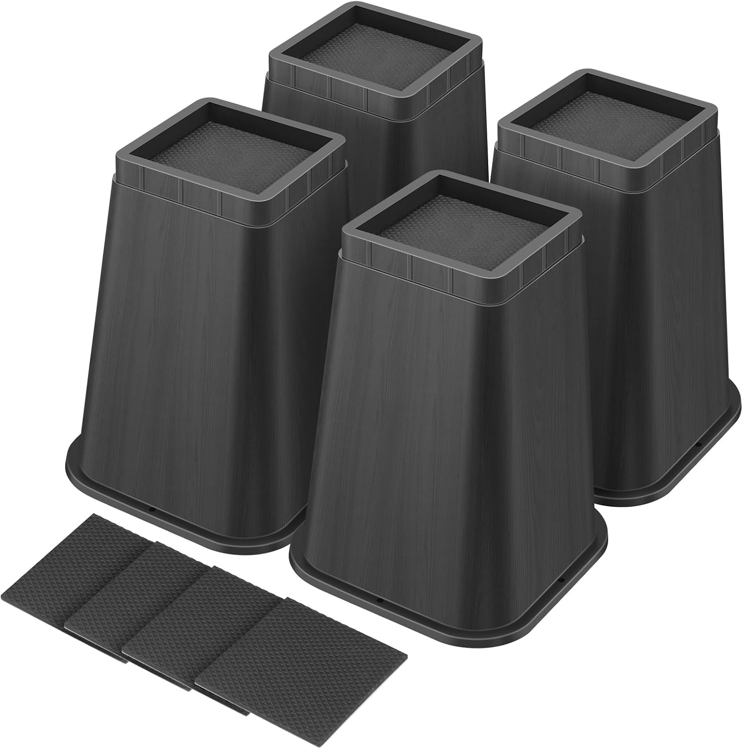 Bed Risers 8 Inch Heavy Duty, Furniture Risers Lifts 12" 8" 4" for Table, Desk L