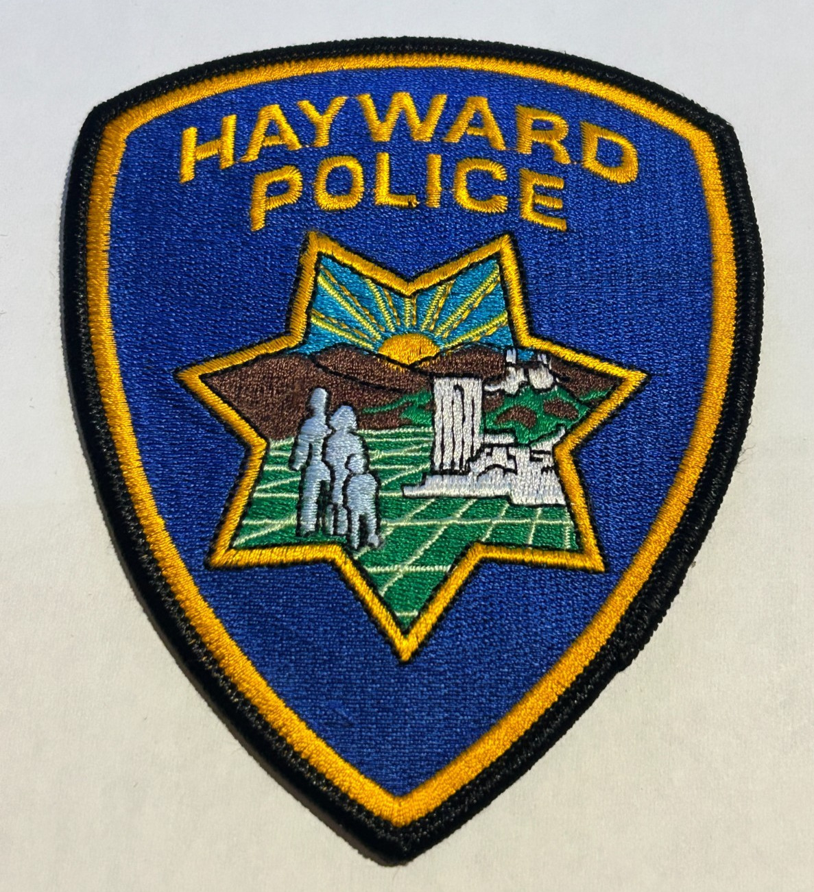 Hayward California Police Star Center Patch Unused