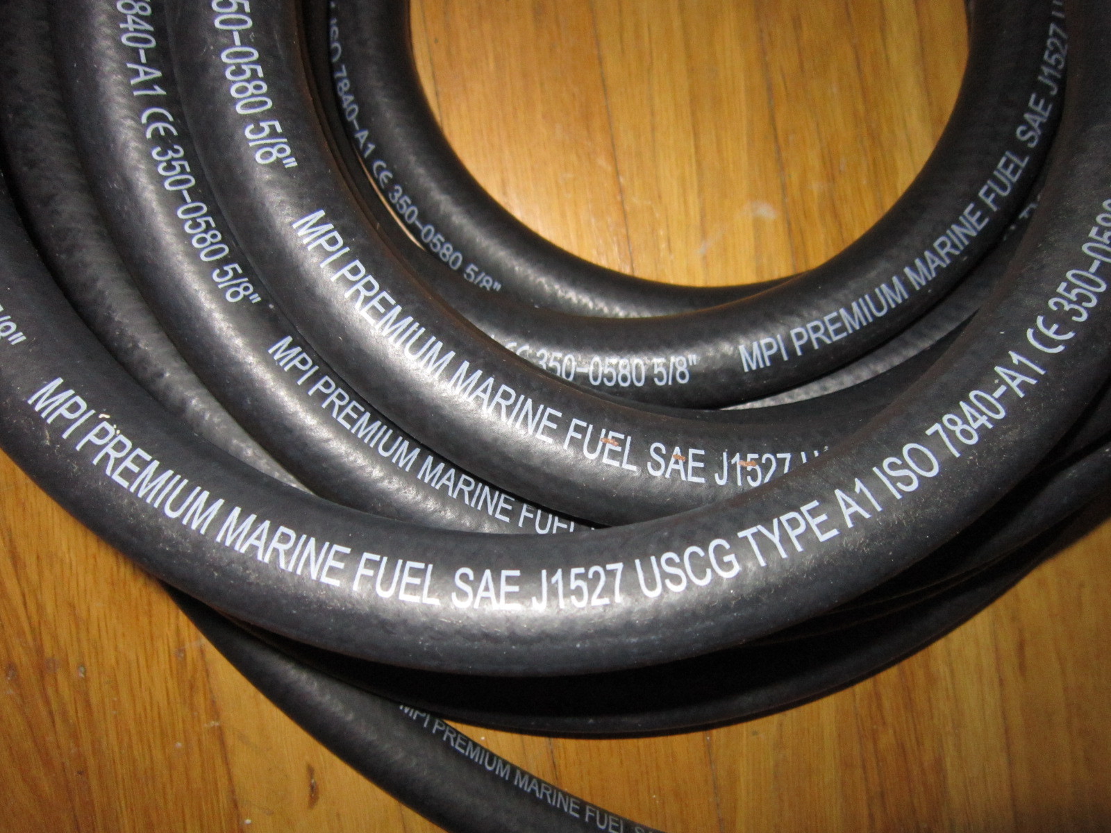 5/8" ID Type A1 Marine Fuel Line Hose  MPI Premium 7840-A1   Sold By The Foot
