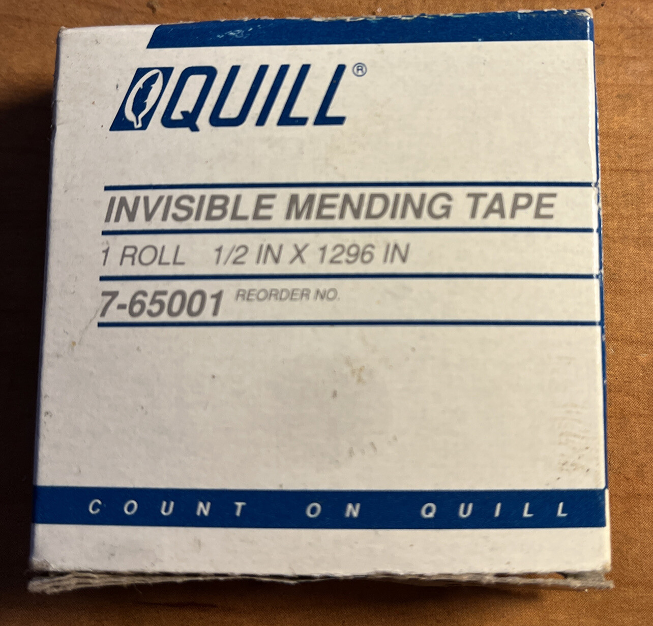 Quill Brand  Invisible Narrow Tape 1/2" wide x 1,296" length