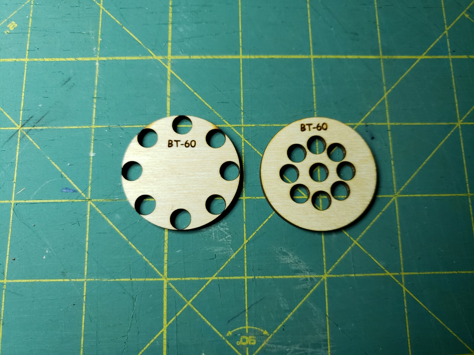 BT-60 Baffle set For Estes model rocket kits laser cut ply eliminates wadding