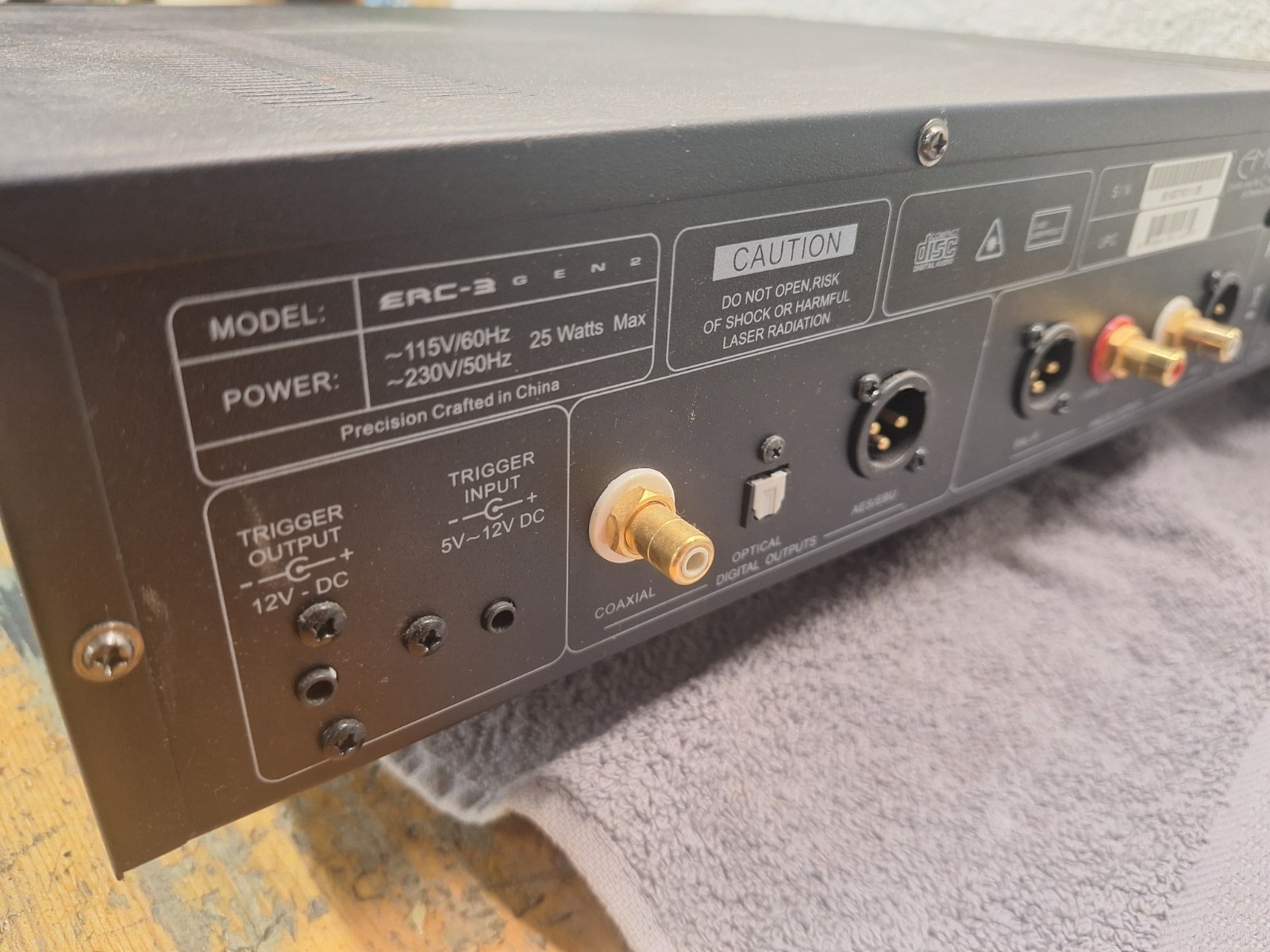 Emotiva ERC-3 Differtial Reference CD Player Gen 2 Digital Analog Untested