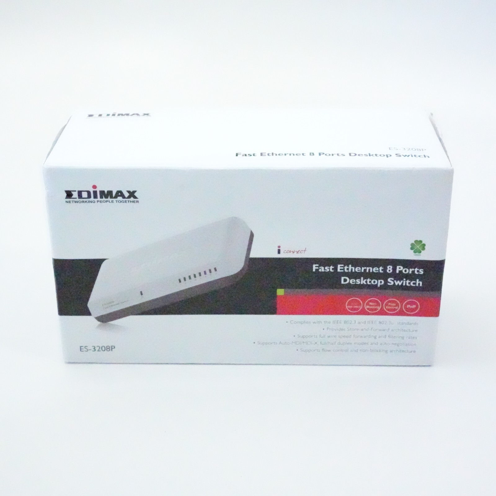 NEW Edimax ES-3208P 8 Ports Fast Desktop Ethernet Switch White