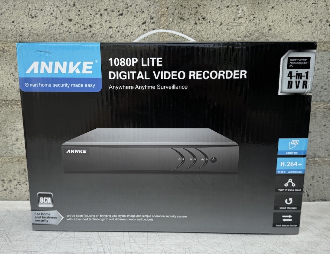 Annke 1080P Lite Digital Video Recorder Home Security DN81R HDD:1T NEW Opened