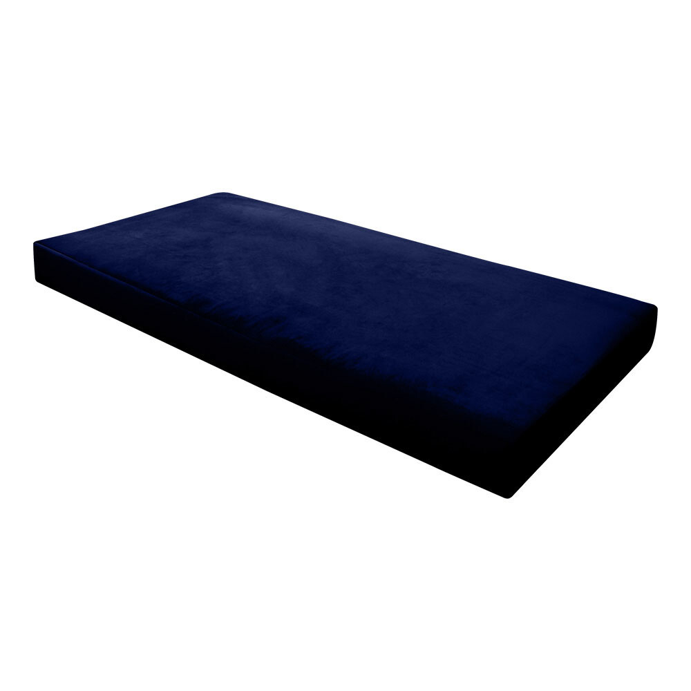 |SLIPCOVER ONLY| Knife Edge 8" Twin 75x39x8 Velvet Indoor Daybed Mattress-AD373