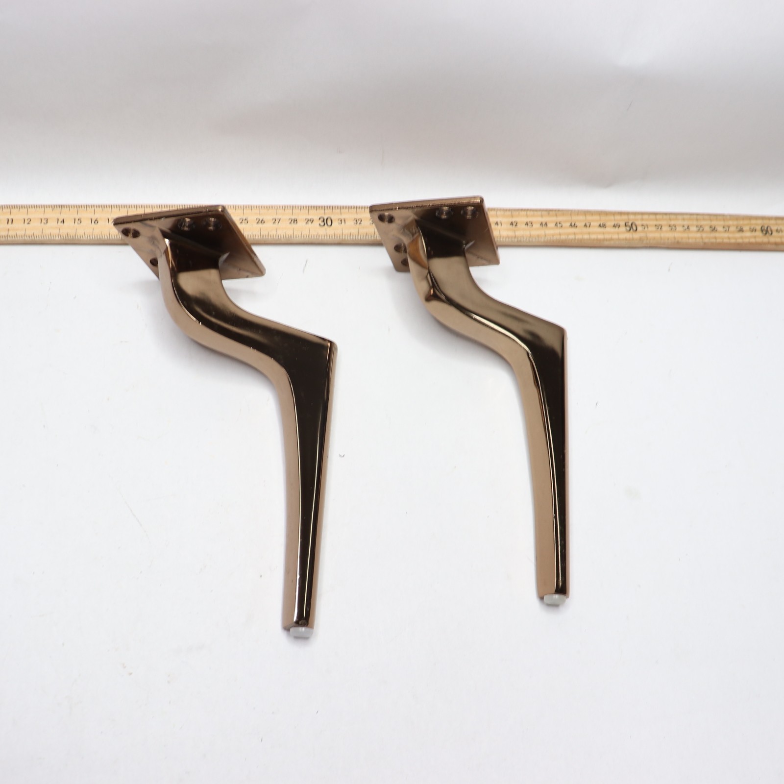 (2-Pk) Unique Cabinet Legs European Style Modern Bronze 7.88"