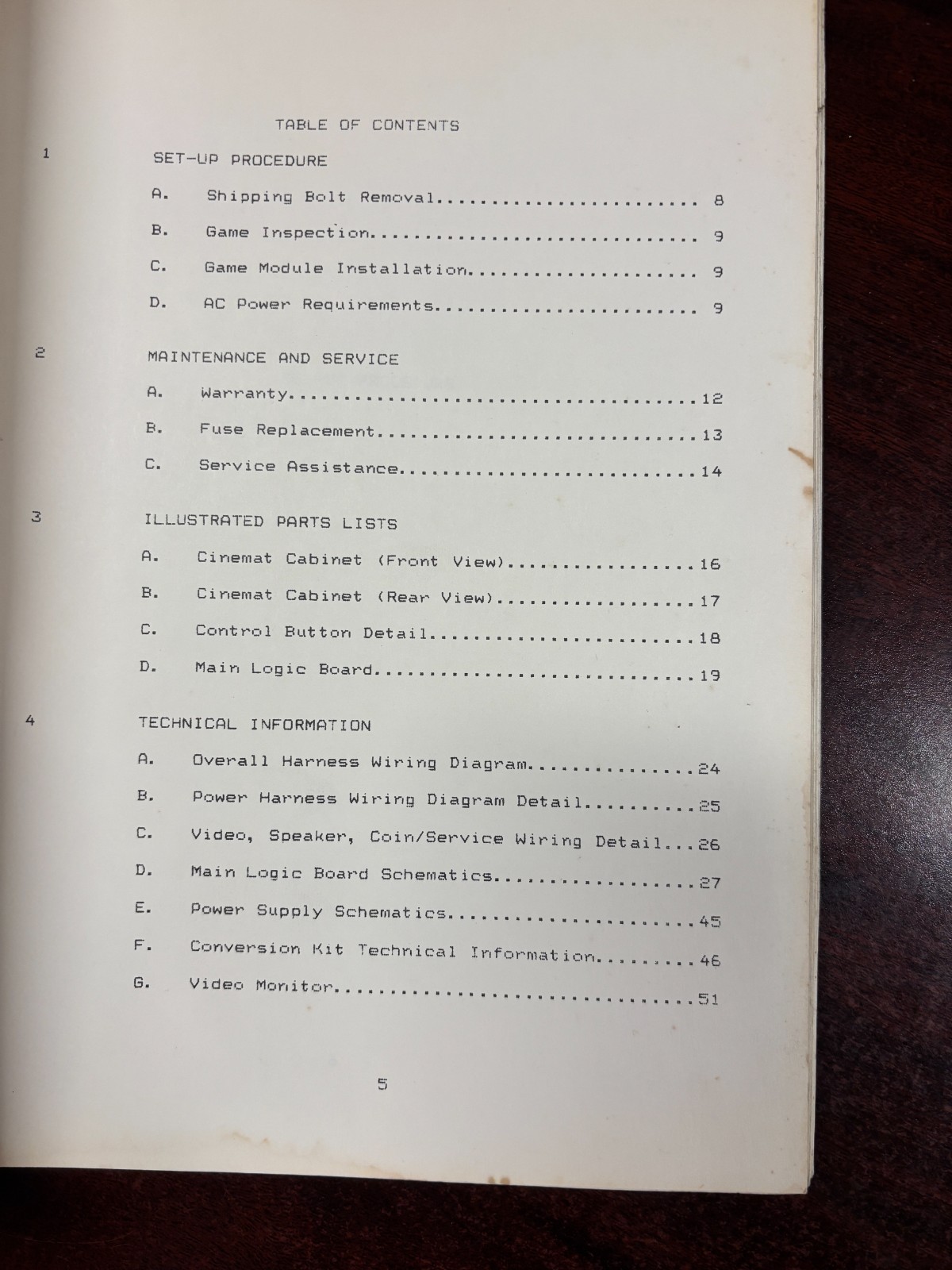 ORIGINAL-CINEMATRONICS-CINEMAT SYSTEM-SERVICE MANUAL