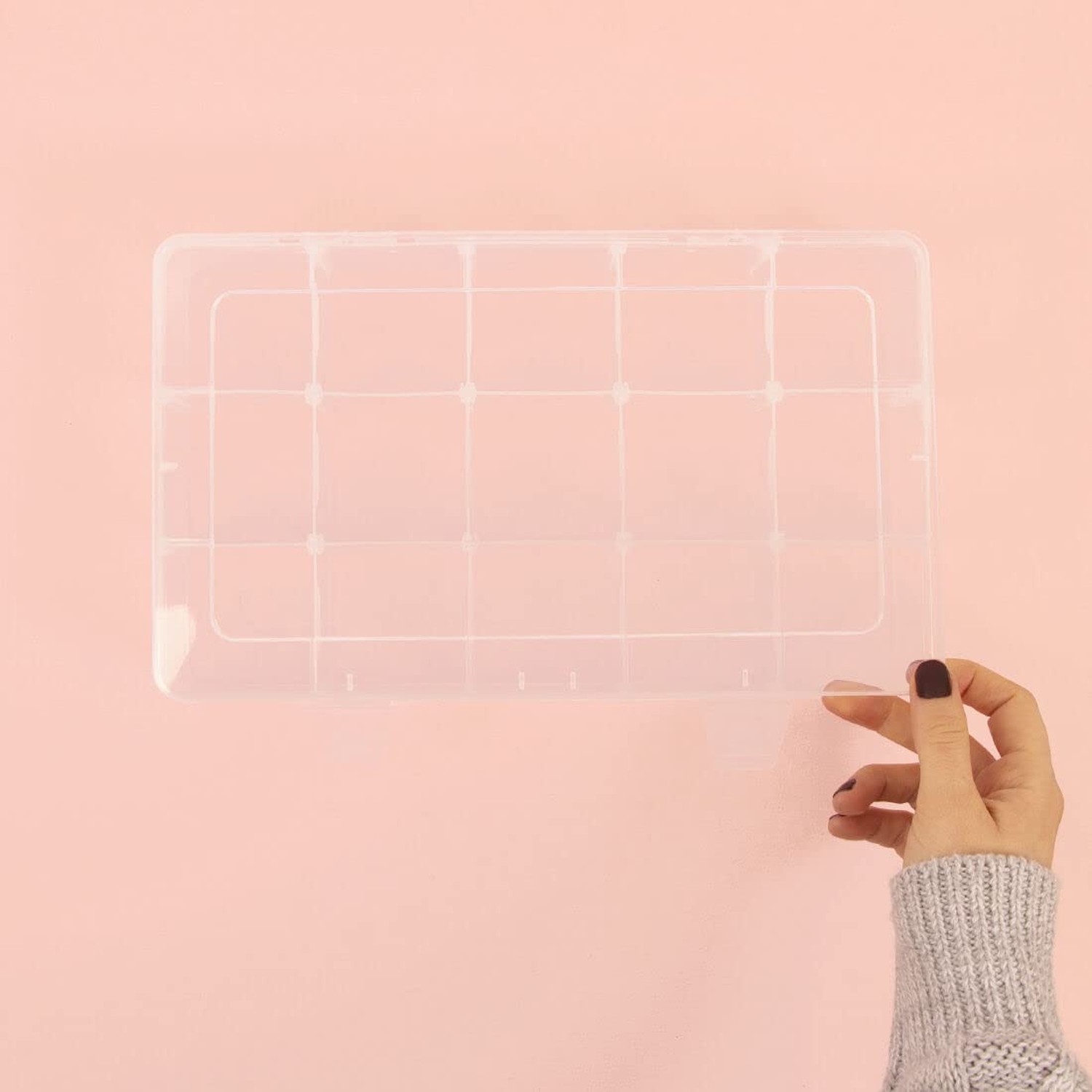 Craftelier - Washi Tapes Organiser Box | Transparent with Adjustable Compartm...