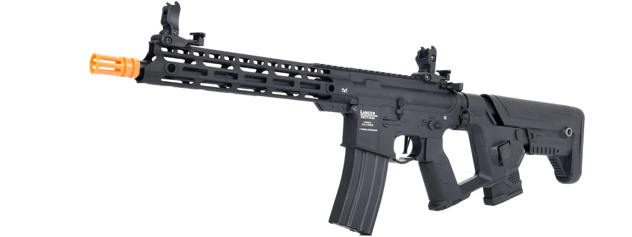 Lancer Tactical Airsoft Gun 330 - 350 FPS Enforcer BLACKBIRD AEG Rifle w/ Alpha