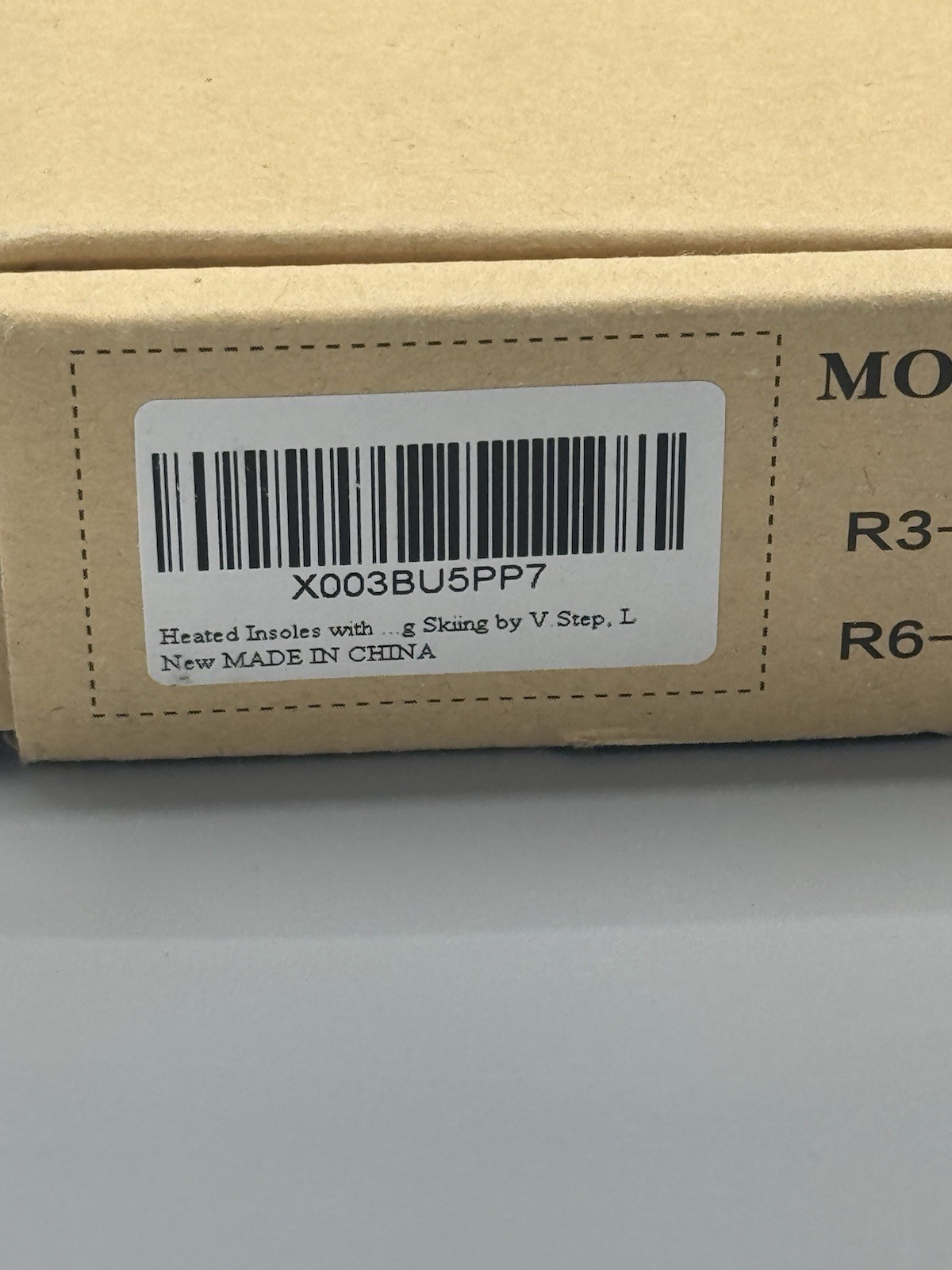 V.Step Heated Chargeable Insoles With Remote Model R6-1 Size Large