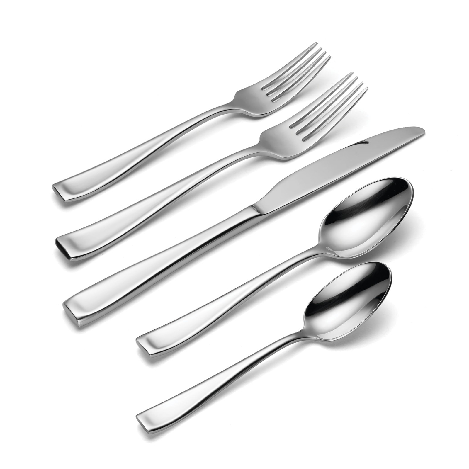 Silverware Set For 12, Moda 65-Piece Fine Flatware Set with Serving Utensils,...
