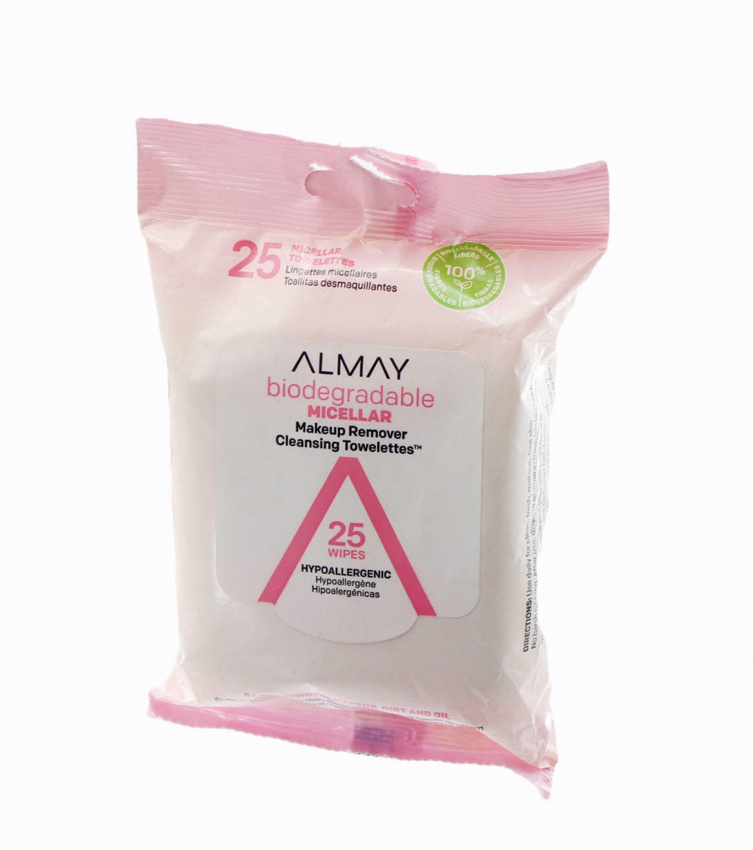 Almay Micellar Water Makeup Remover Cleansing Towelettes  25 Count