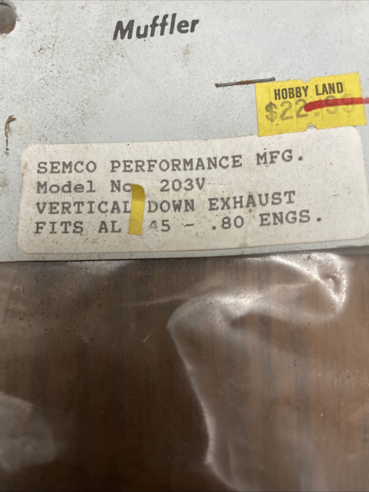 Semco 203v Muffler .45 - .80
