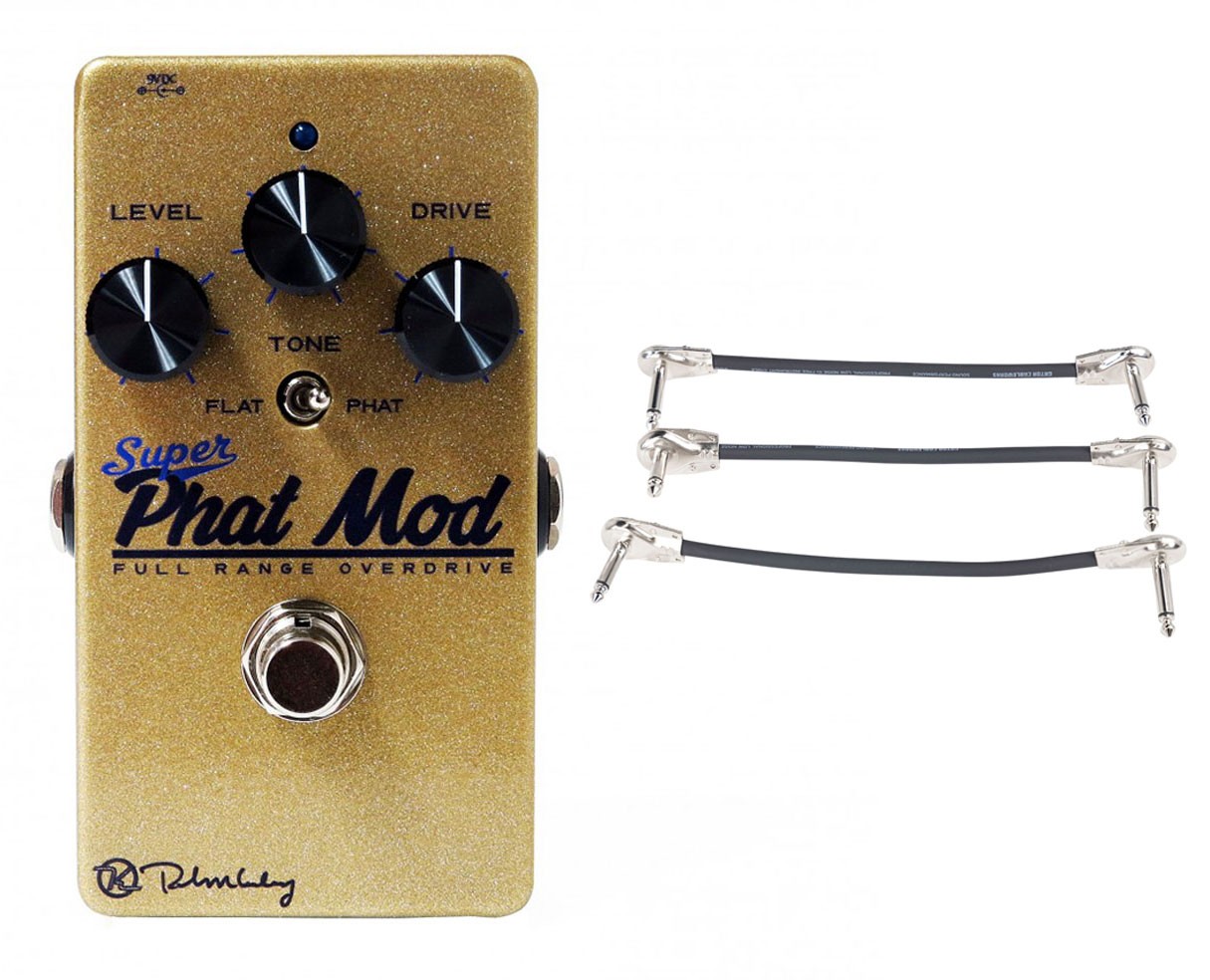 Keeley Super Phat Mod + Gator Patch Cable 3 Pack