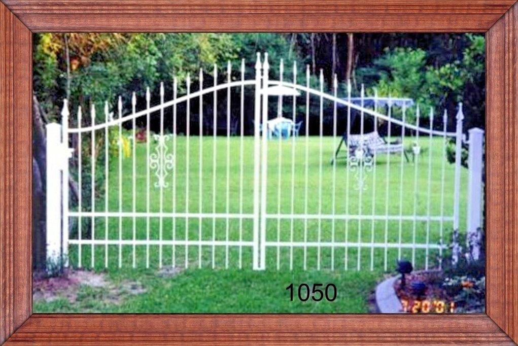 On Sale! 12’ Driveway Gate #1050 Inc Post Pkg  Steel Iron Metal Home Security