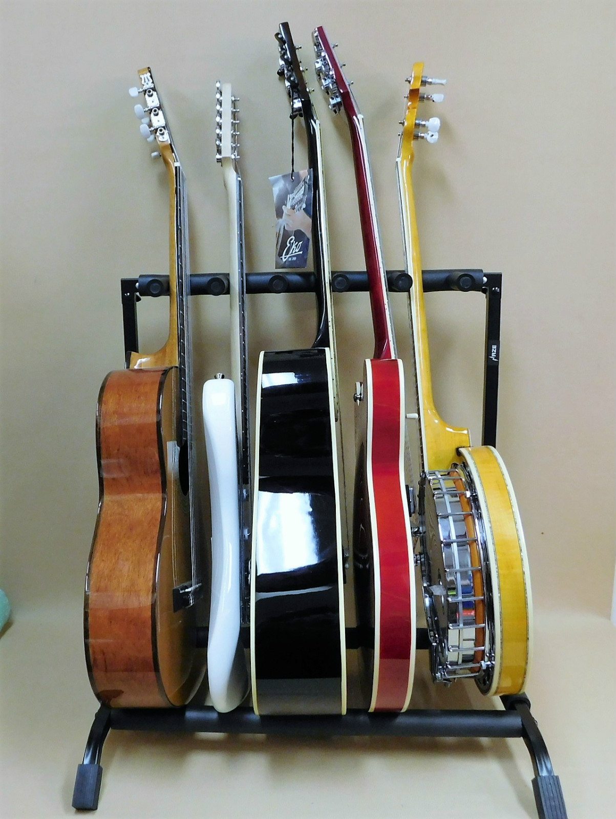 Haze Guitar/Instrument Rack Stand for FIVE Acoustic-Electric-Bass-Banjo GS014-5