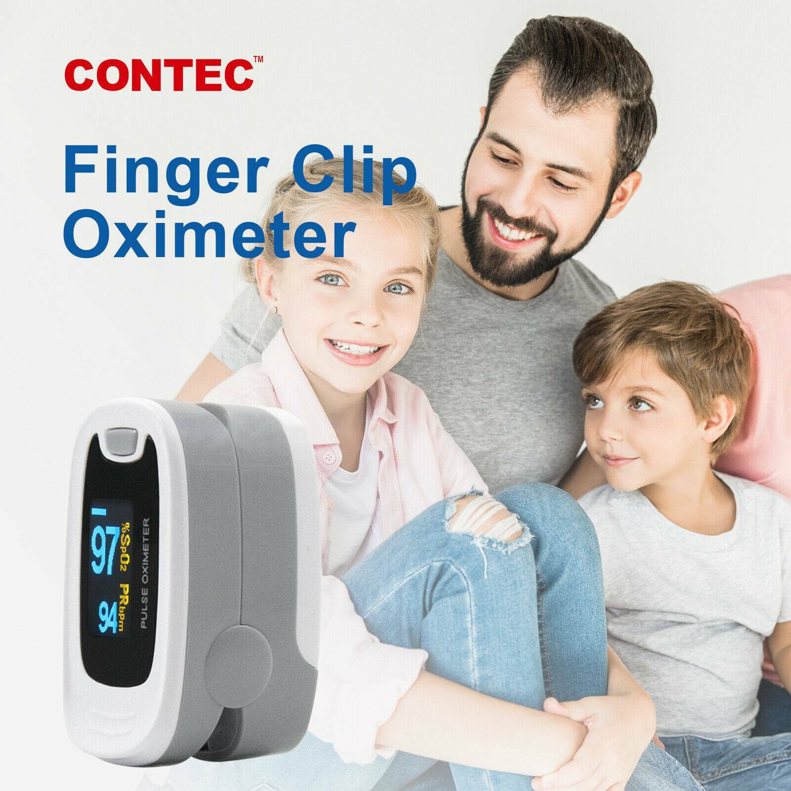 OLED Finger Pulse Oximeter Blood Oxygen Monitor SpO2 Heart Rate Tester Bag USA
