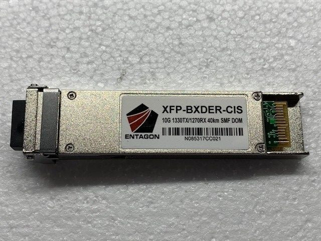 ENTAGON XFP-BXDER-CIS 10G 1330nm/1270RX 40km SMF DOM NEW