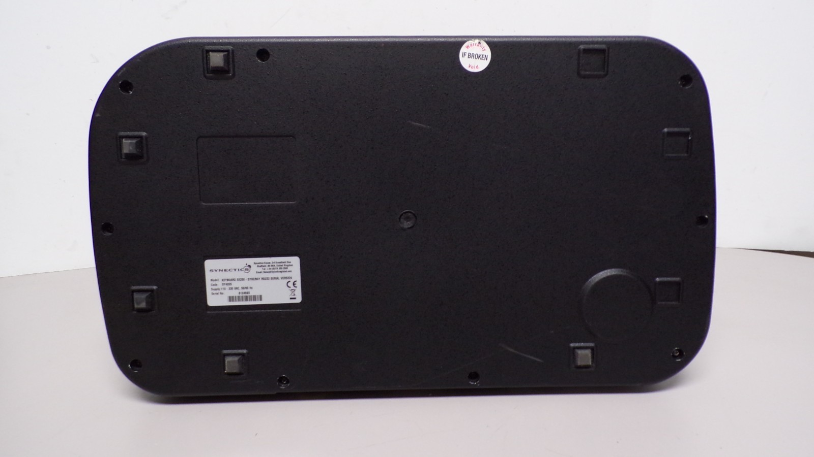 Synetics CCTV Keyboard Type EX-250 RS232 Untested