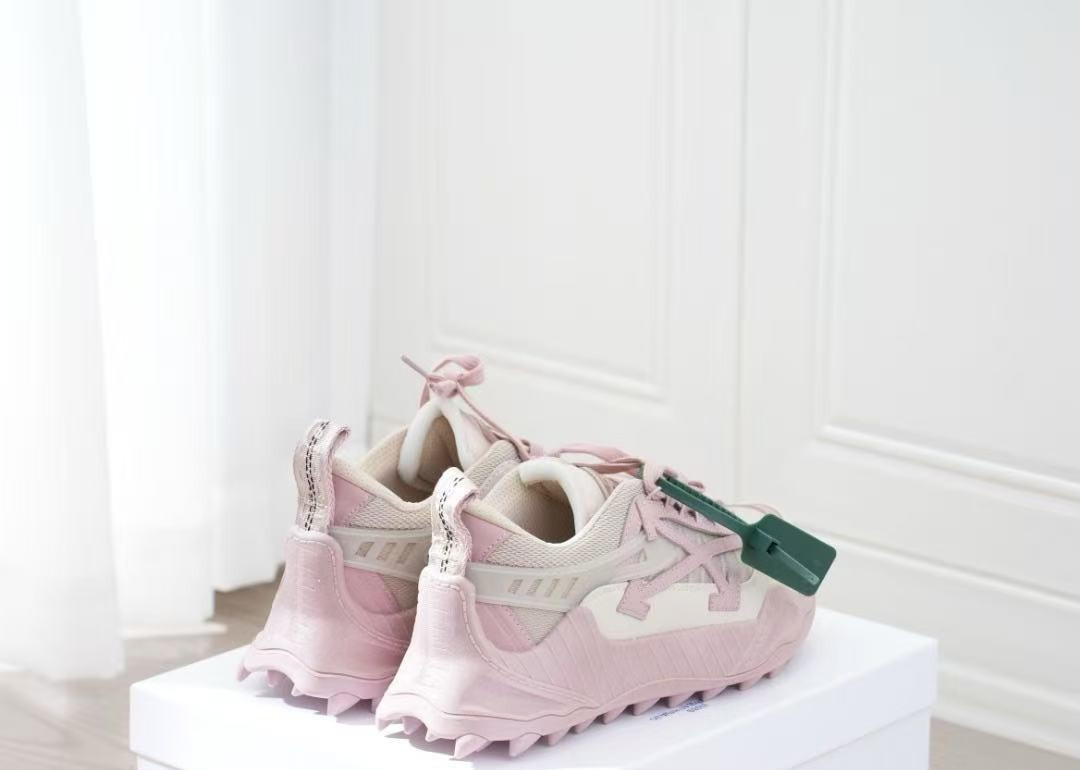 Off Arrow White ODSY-1000 Unisex Casual Sneakers Pink