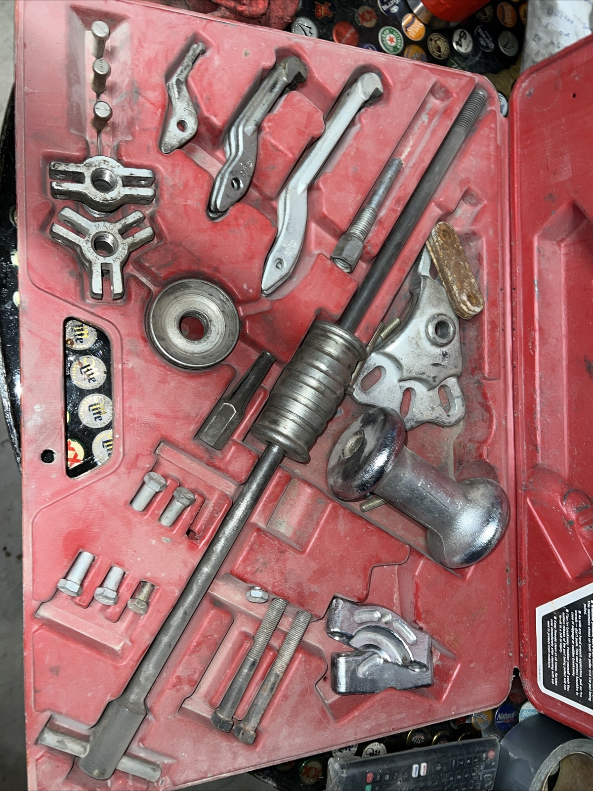 (127255) Mac Tools 5 LBs Slide Hammer/Hub Puller Set (Pjp60B) w/Case *Pre Owned*
