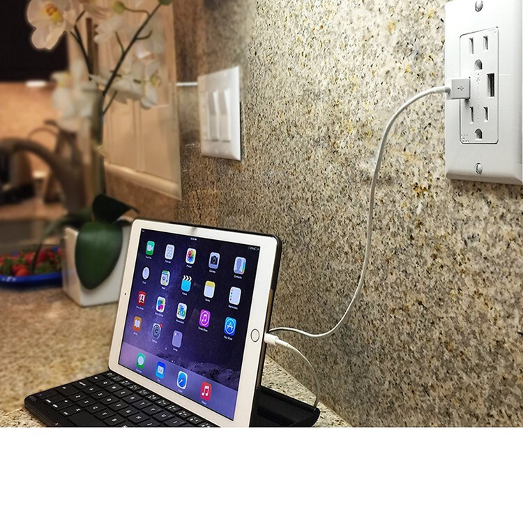 Outlet USB Fast Charger Duplex Receptacle Socket 15A Tamper Resistant UL Listed