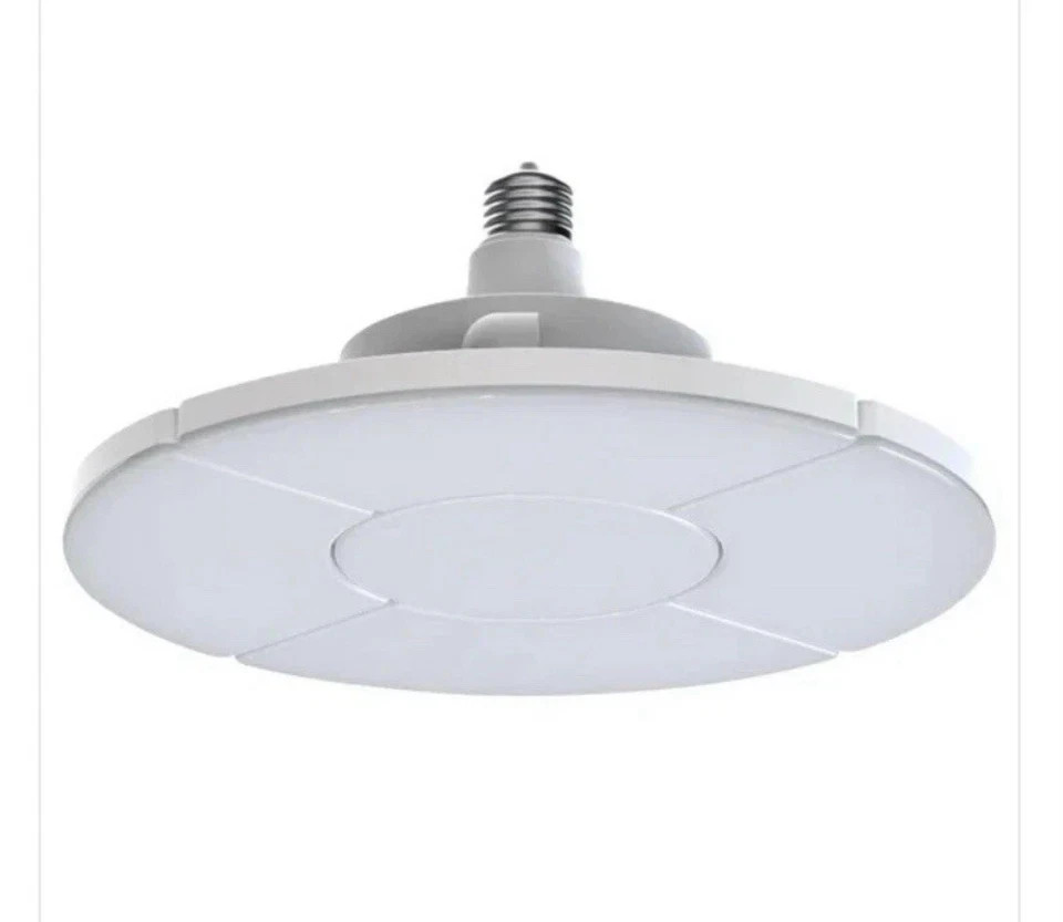 5-Panel LED Garage Light, or Workshop, Adjustable Brightness, White, Panels 2 Pc