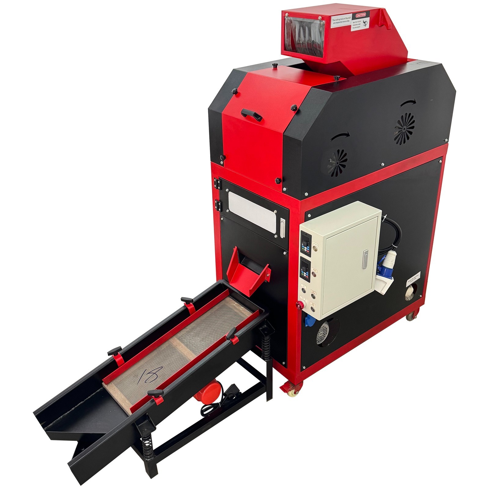 220V Copper Wire Granulator Machine Waste Cable Recycling Copper & Plastic Separ