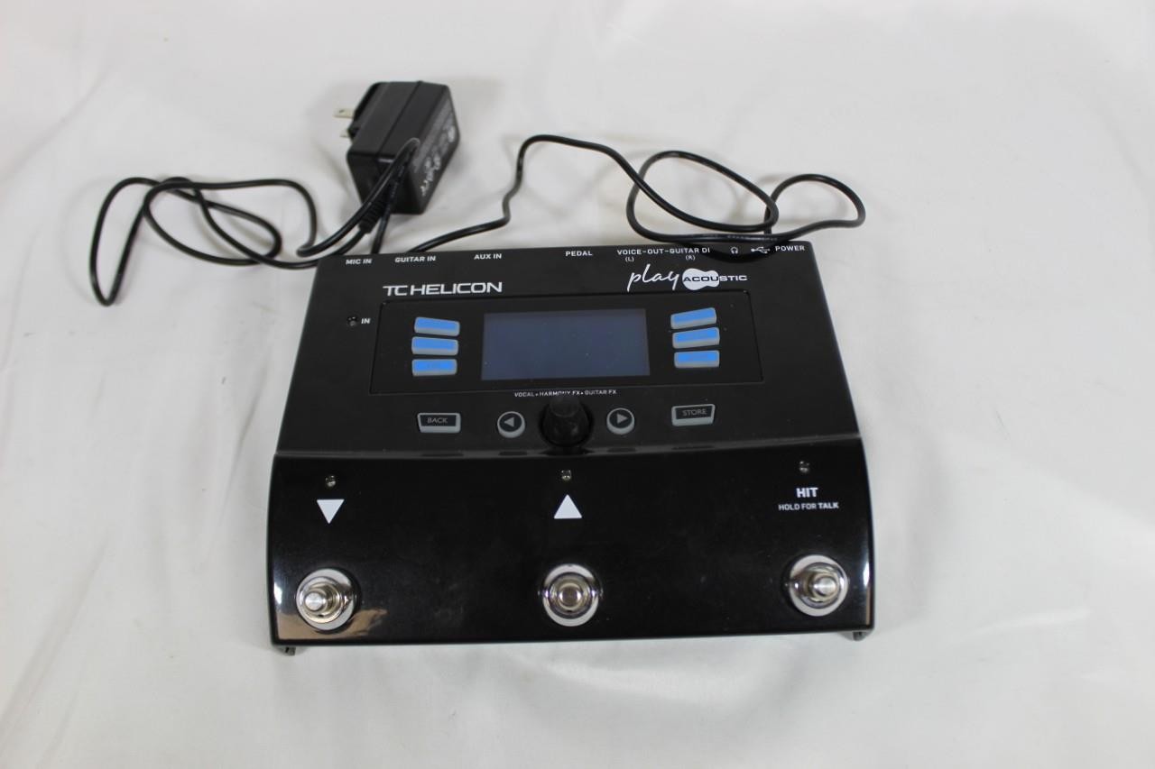 TC Helicon Play Acoustic 3Button Vocal & Acoustic Guitar Effects Stompbox/Looper