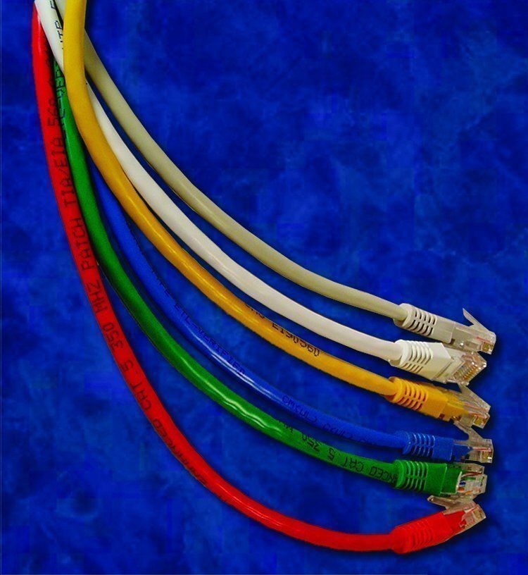 50 Pack - 10ft CAT5e Ethernet Network LAN Router Patch Cable Cord - Pick Colors