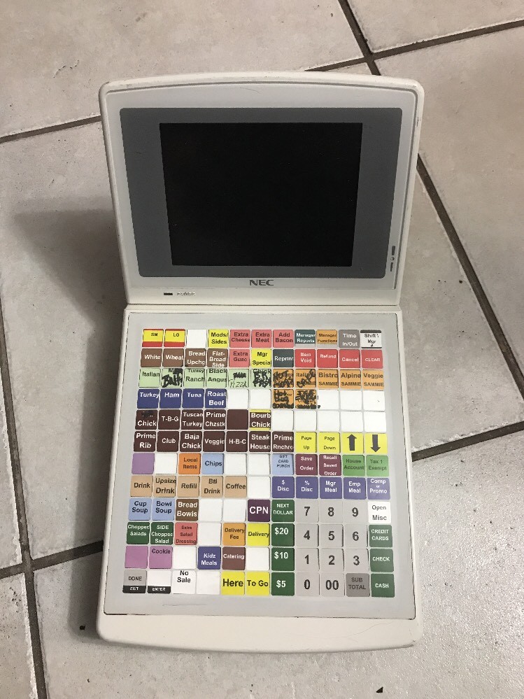 NEC PB5800-0020 POS REGISTER SYSTEM PROGRAMMABLE UNTESTED