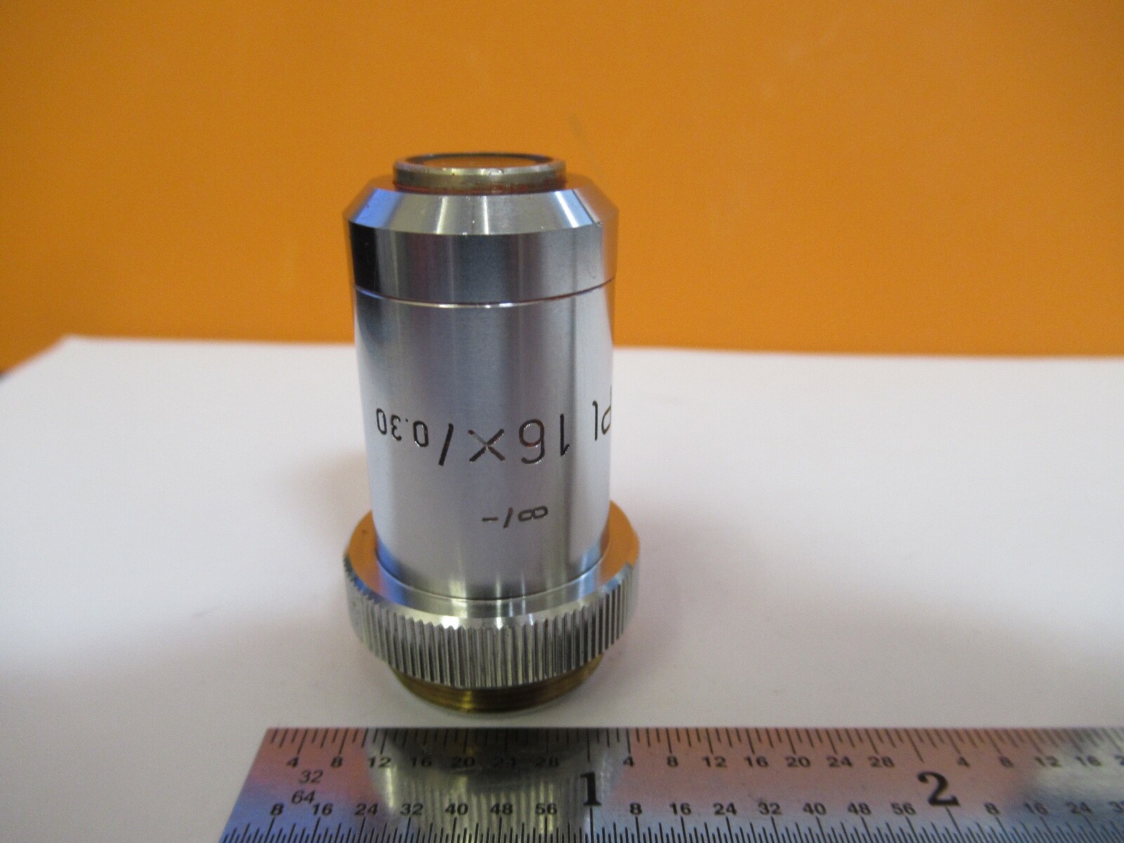 LEITZ WETZLAR OBJECTIVE PL 16X INFINITY OPTICS MICROSCOPE AS PICTURED &5M-A-16