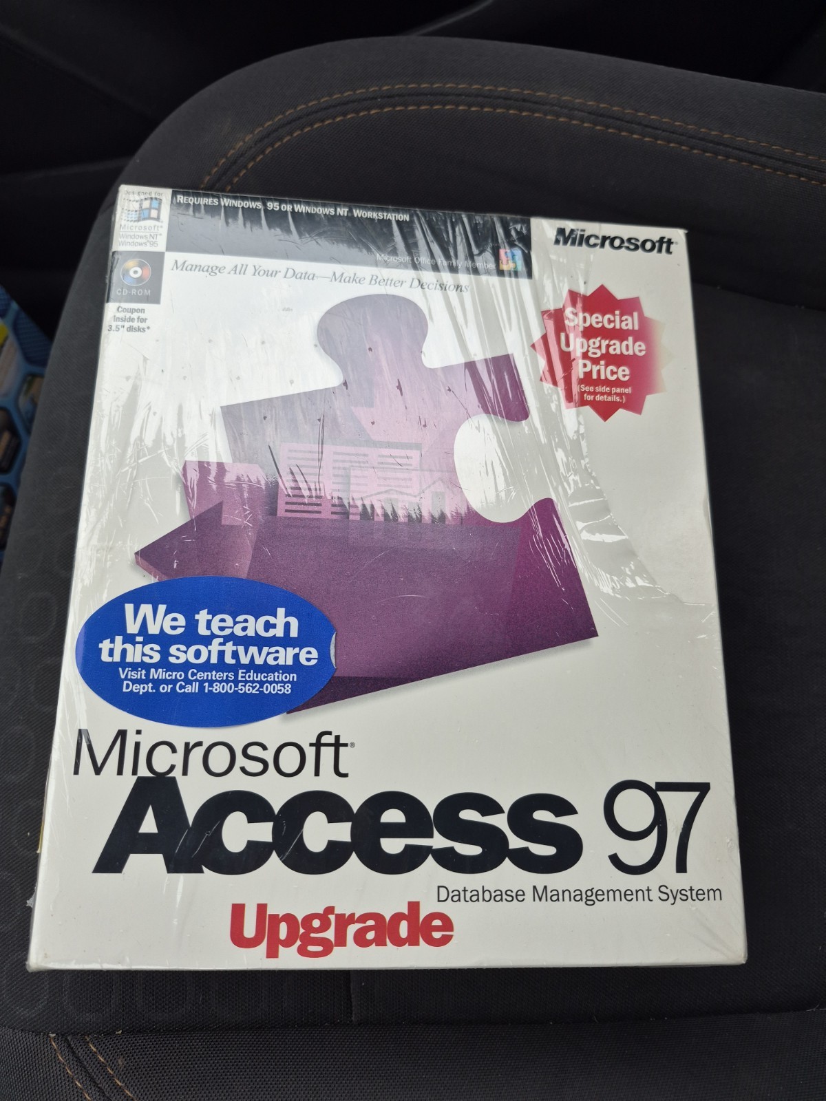 Microsoft MS Access 97 software sealed box NOS Tear In Plastic, Still Unopened