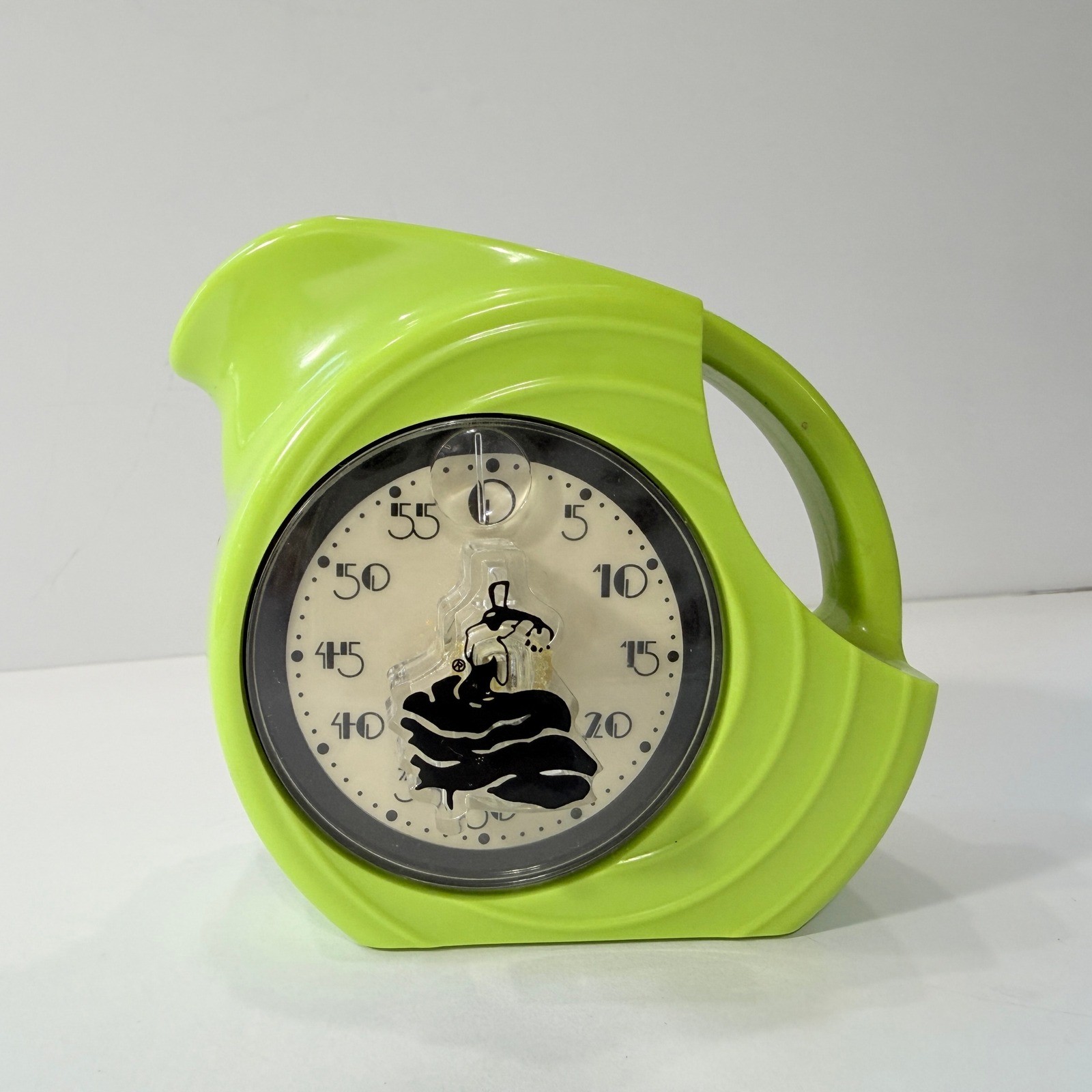 Vintage 1997 Fiesta Fiestaware Lime Green Pitcher Shaped 60 Minute Kitchen Timer
