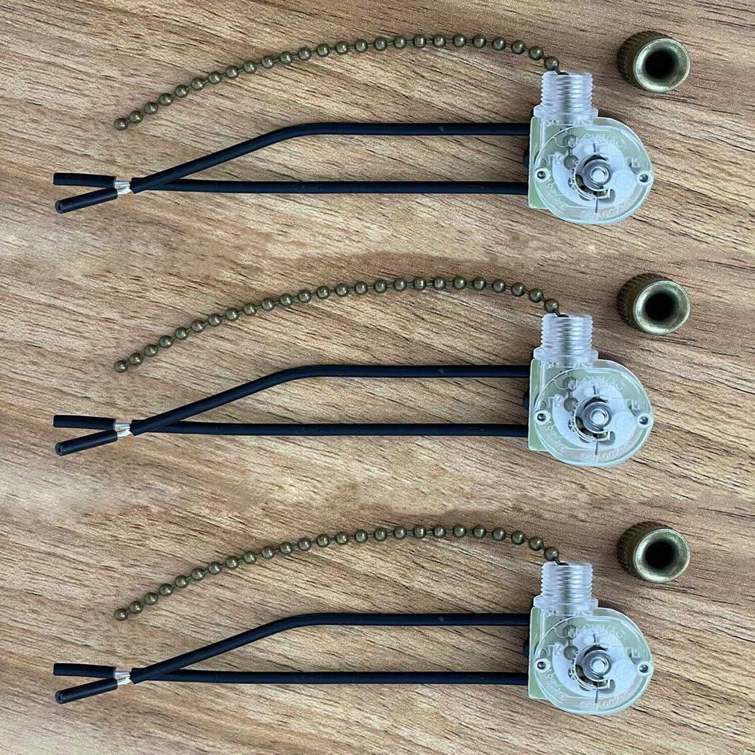 Ceiling Fan Switch Zing Ear ZE-109 Two-Wire Light Switch Wall Lights Pul 3Pack