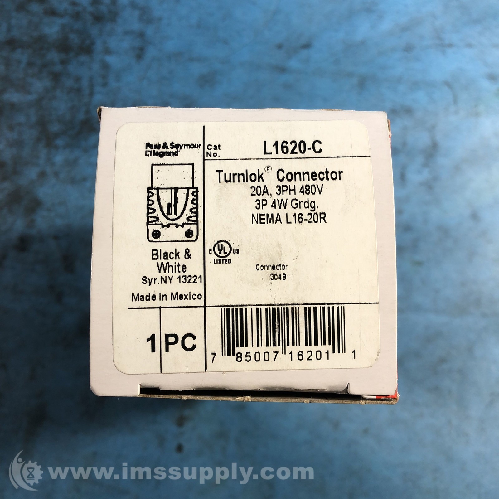 Pass & Seymour L1620-P NEMA L16 - 20P Plug FNOB