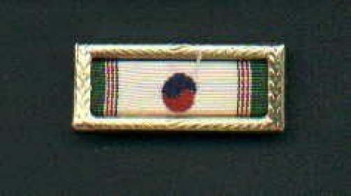 Korea Presidential Unit Award Citation with gold frame