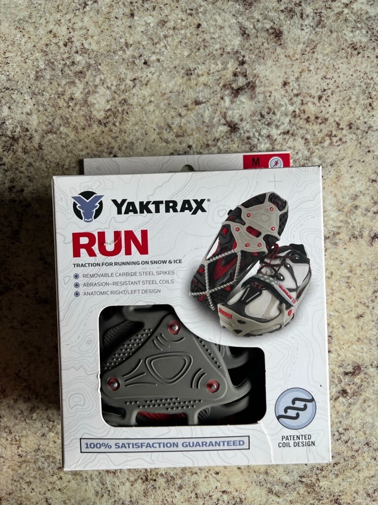 Yaktrax Run Traction for Running on Snow and Ice - Size Medium 