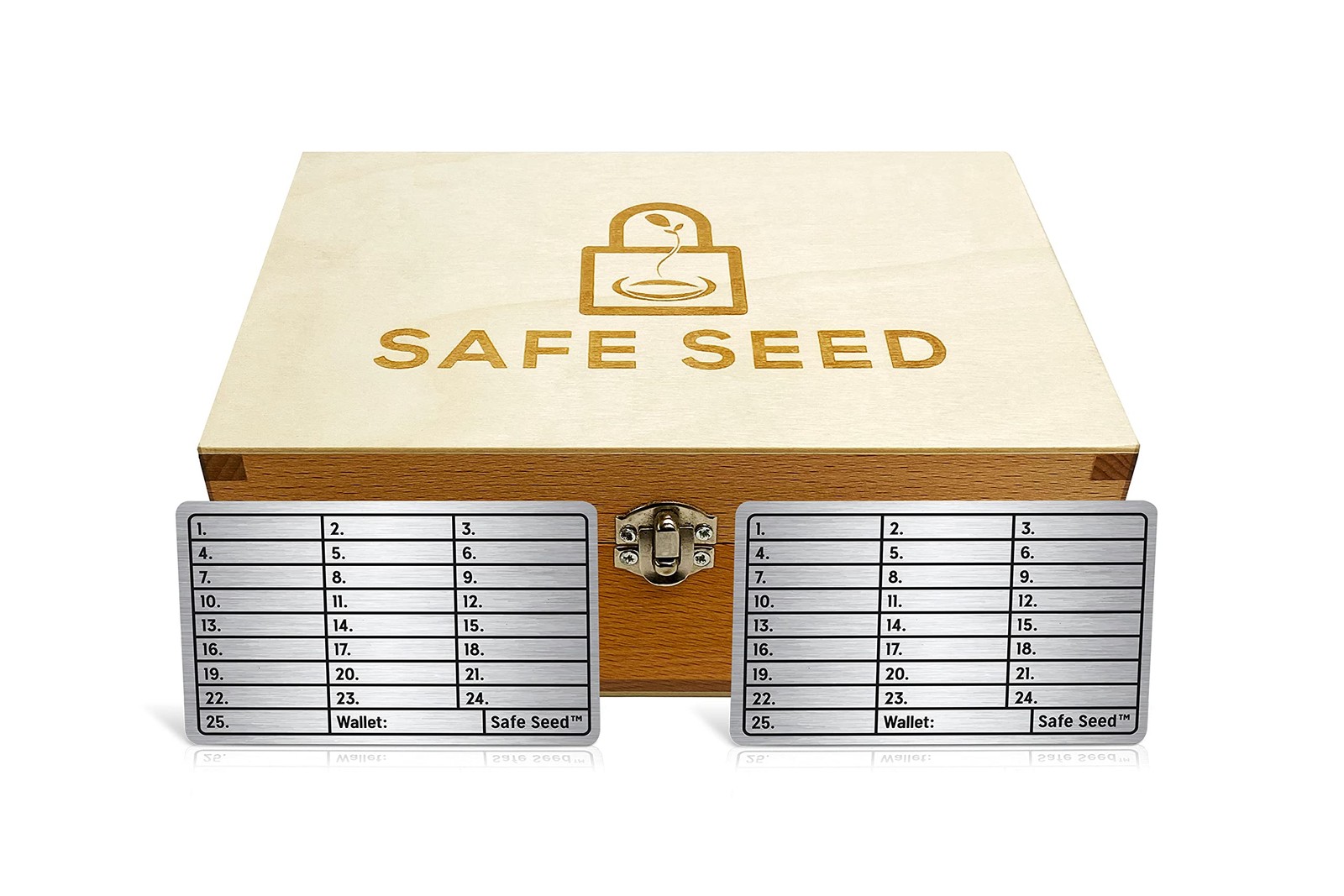 Safe Seed Molybdenum Edition Complete Metal Stamp Kit 12-25 Word Recovery...