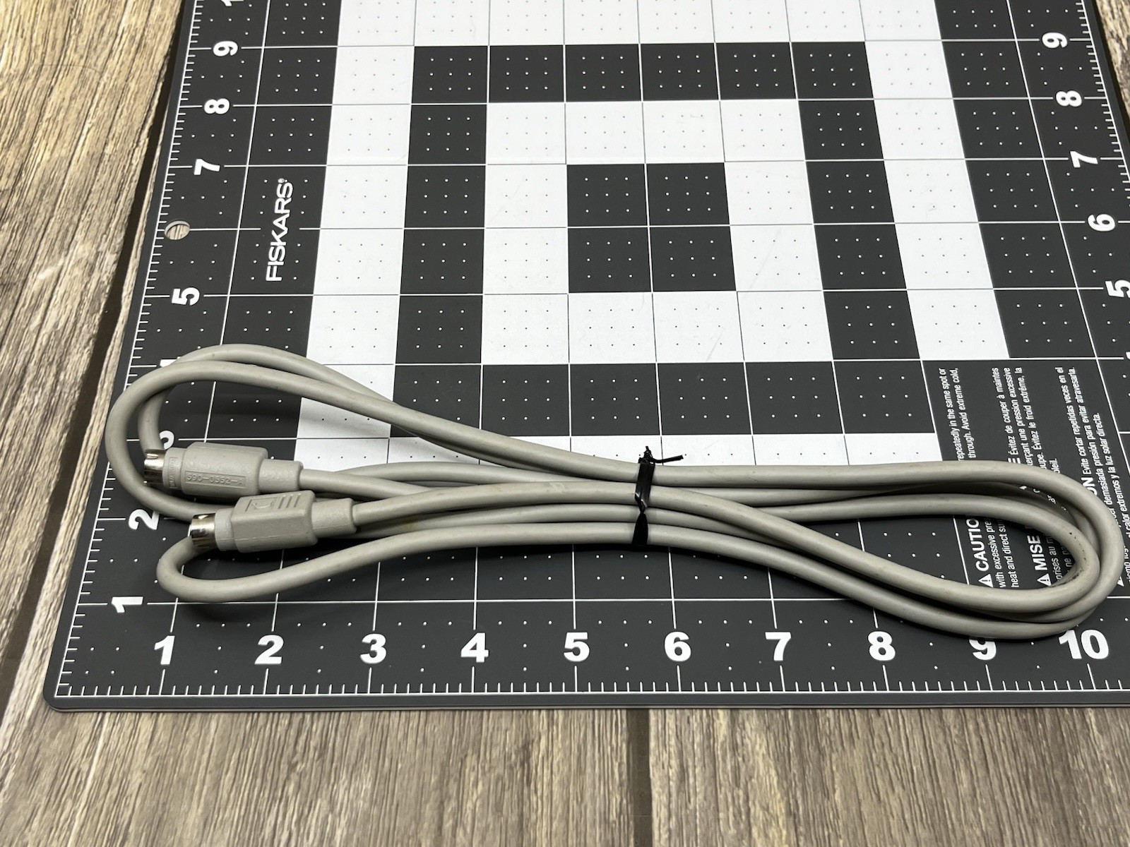 Apple 590-0552-A 8 Pin Printer Cable 6.5' Grey Vintage