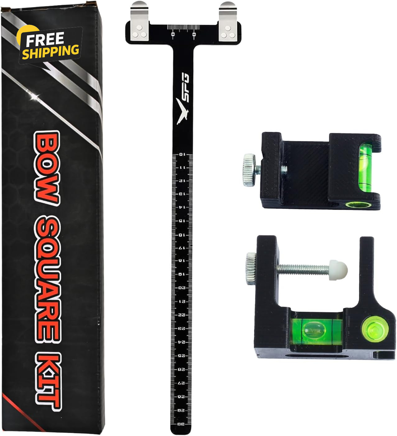 2Pack  Bow Square Level Kit  Bow String Level T Shape Tool Recurve Measure