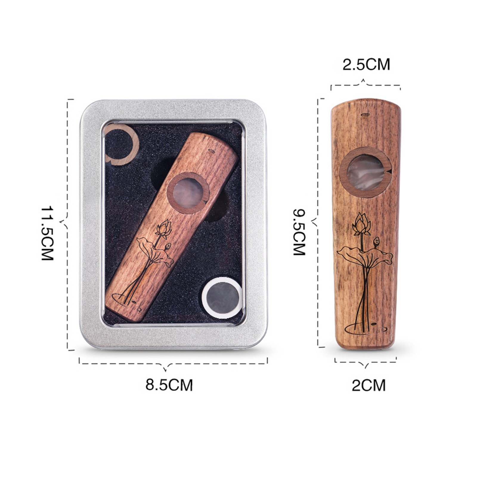 Wooden Kazoo Musical Instrument For Stress Relief And Parties DCUL