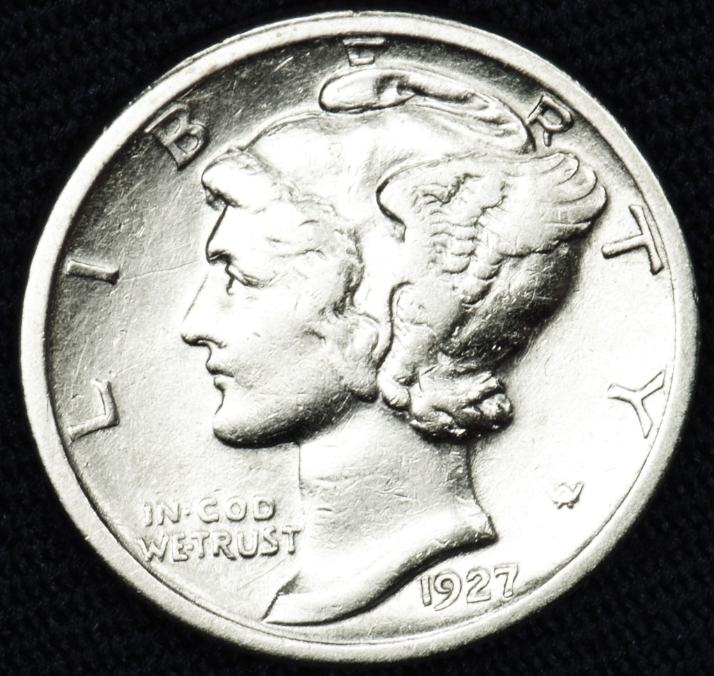 1927-s Mercury Dime.    High Grade   (Inventory A)
