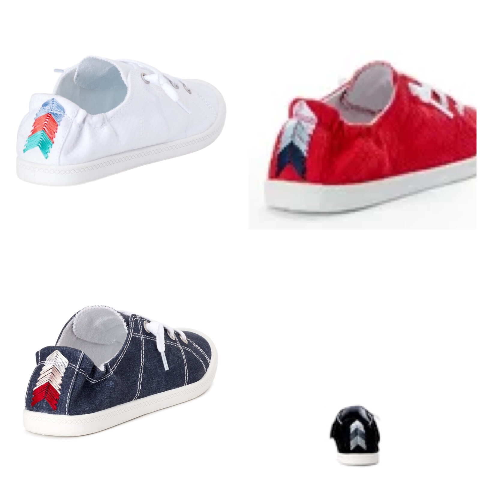 Time and Tru Women's Scrunch Back Slip-On Sneaker all sizes