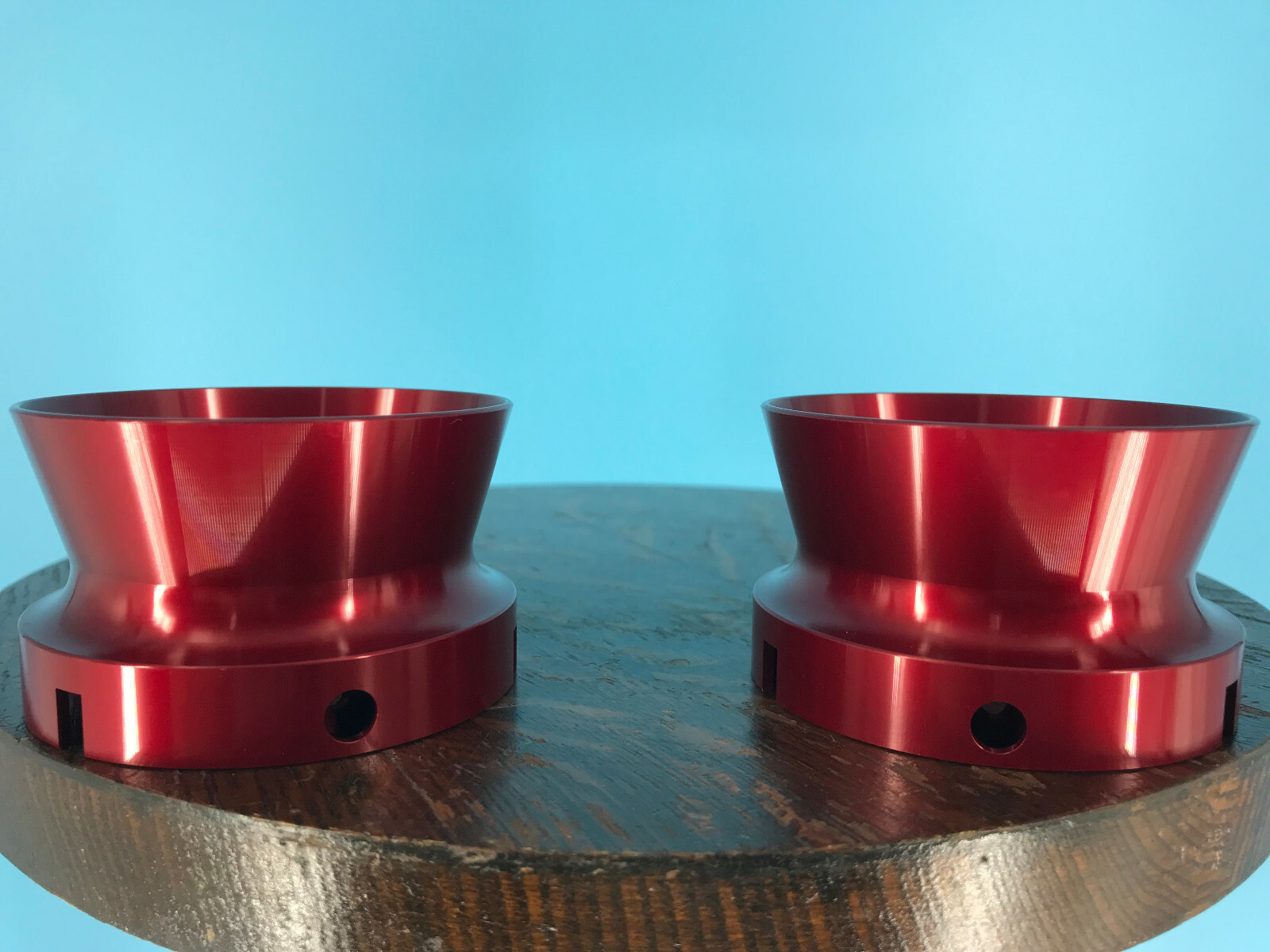 Burlington Recording Aluminum Red Trumpet ONLY for 1/4" NAB Hub Adapters (PAIR)