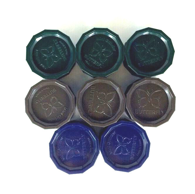 8 Plastic Butterfly Grinders