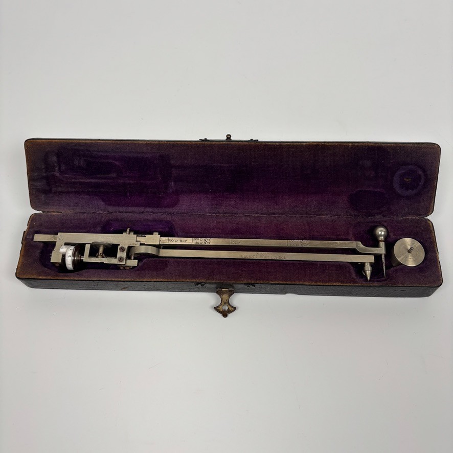 Antique Elliott Bros London Polar Planimeter Engineering Drafting Instrument Box