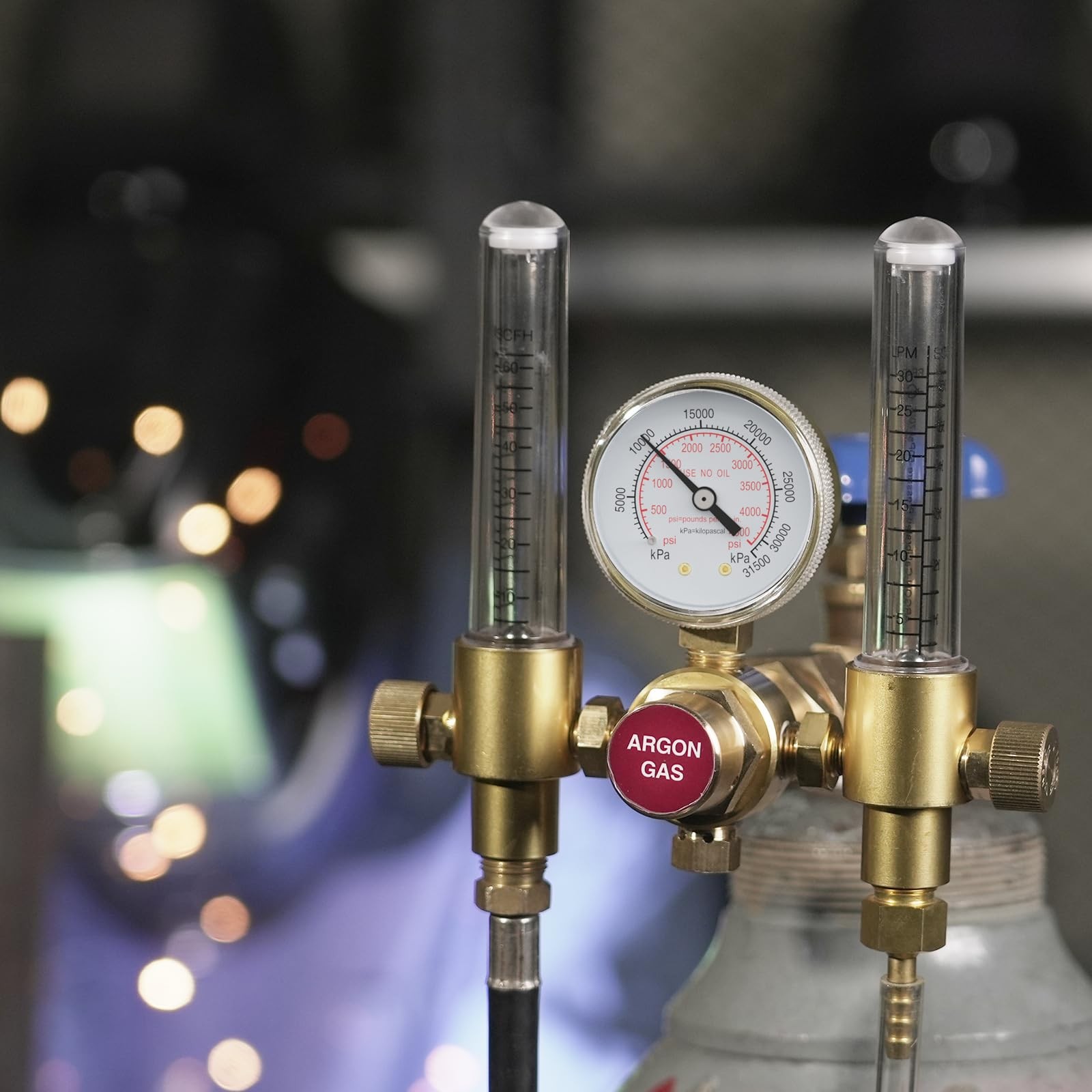 Dual Output Argon Regulator Flow Meter