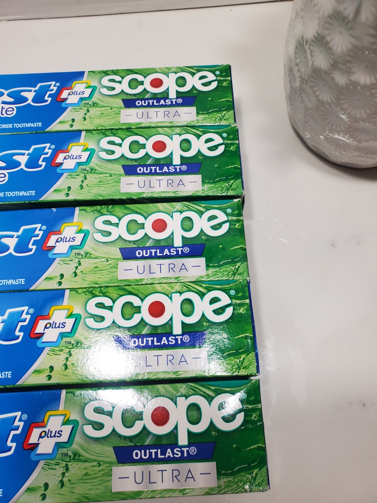Crest Complete + Scope Outlast Ultra Toothpaste 6.3oz 🦷 5 Pack **Please Read **