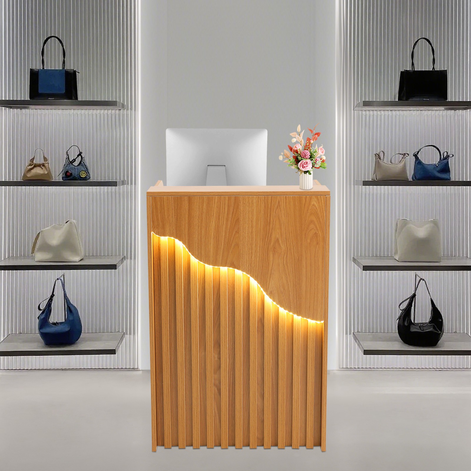 Modern Reception Desk Reception Desk For Checkout Reception Counter 60cm NEW